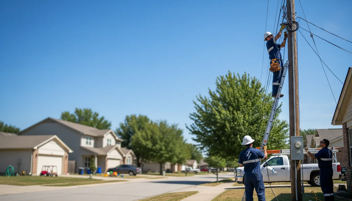 Residential electrician providing installation services in Mathiston, MS